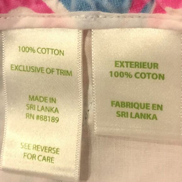 Lilly Pulitzer Adie Shorts 00 Multicolor Side Zip Pockets Textured Flat Front - Picture 9 of 11